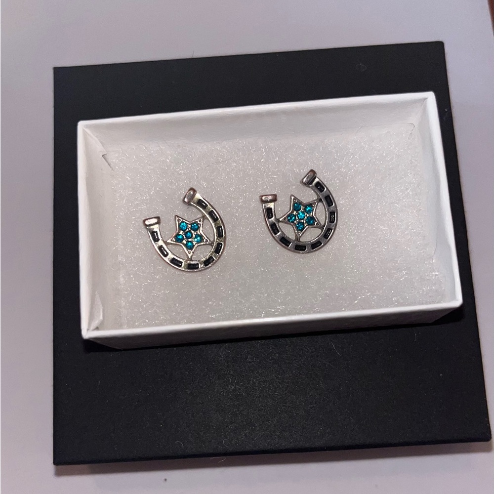 Betsey Johnson Horseshoe earrings